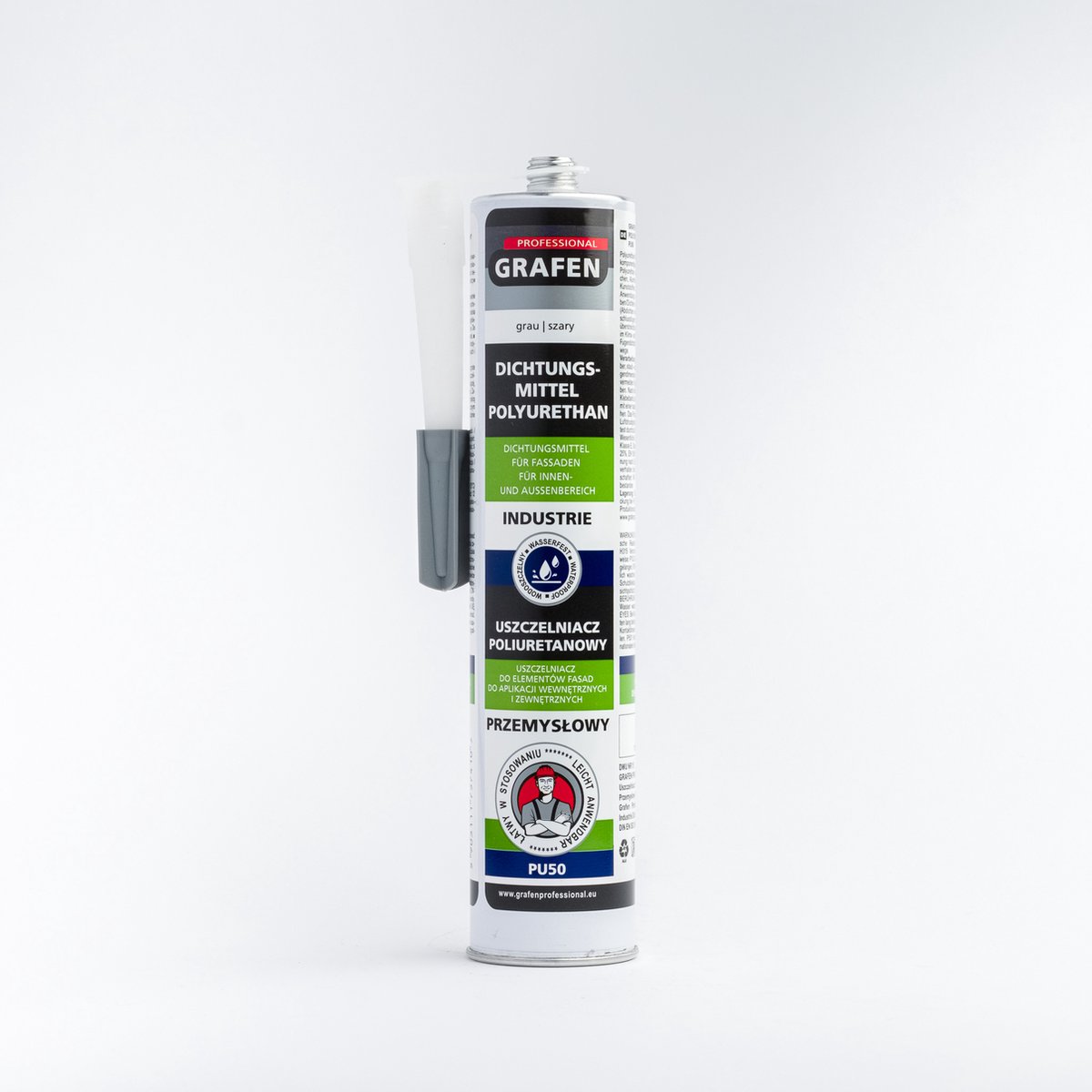 GRAFEN PROFESSIONAL PU50 Polyrethane Afdichtingskit Grijs 300ml