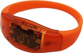 LED armbandje - Sound activated - Lichtgevend - WK voetbal 2022 - Koningsdag - Siliconen - oranje