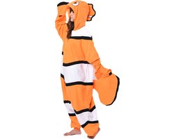 Finding Nemo Onesie Pak Kostuum Outfit Huispak Jumpsuit Verkleedpak - (Disney) Premium Verkleedkleding - Halloween & Carnaval - SAZAC - Kinderen & Volwassenen - Onesize (155-182 cm)