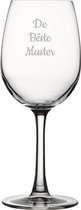 Gegraveerde witte wijnglas 36cl De Bêste Master