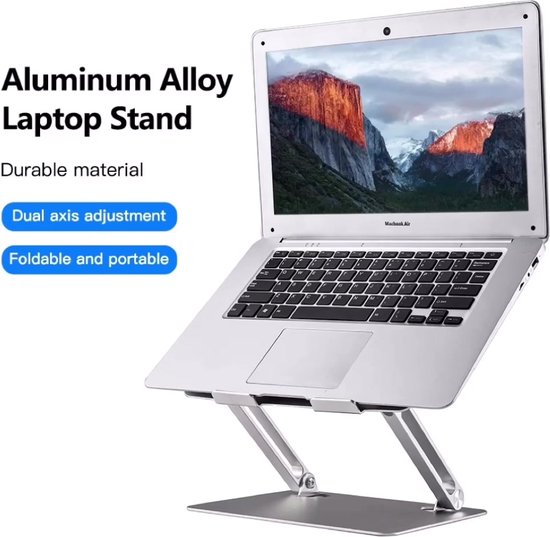 DutchOne - Laptop Standaard Verstelbaar Universeel Zwart - Laptop houd