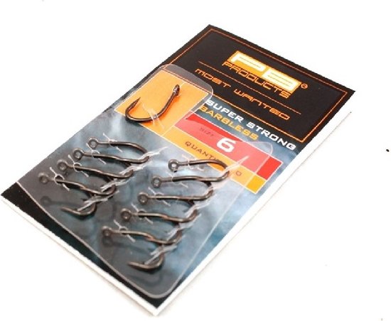 PB Products – weerhaakloze karperhaken – maat 4 – 10 stuks