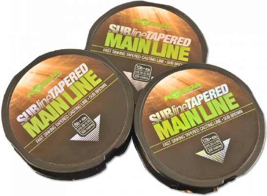 Korda Subline Tapered Mainline - 0.28-0.50mm - 300 meter - bruin van Korda — afbeelding 2