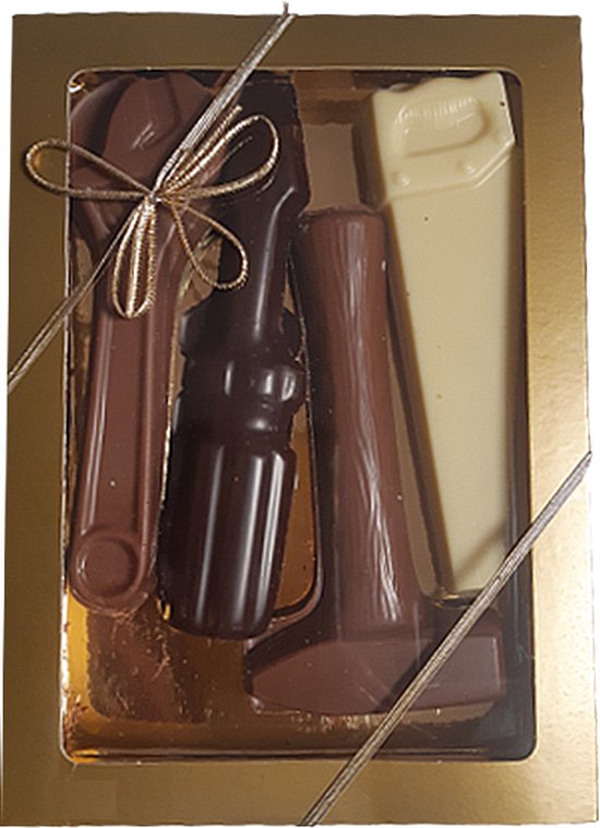 Boîte à outils en chocolat noir