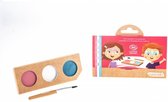 Namaki Schminkset – Thema schmink – Make up Kinderen – Face Paint pallete – Prinses & Eenhoorn – 3 kleuren – 3 x 2.5 gram