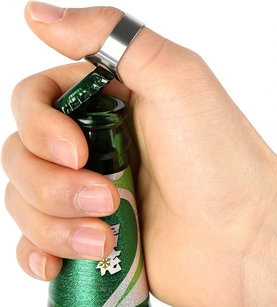 Foto: Bierfles opener bierflesopener 2 stuks flesopener ring fles opener bier opener cadeau bottle opener