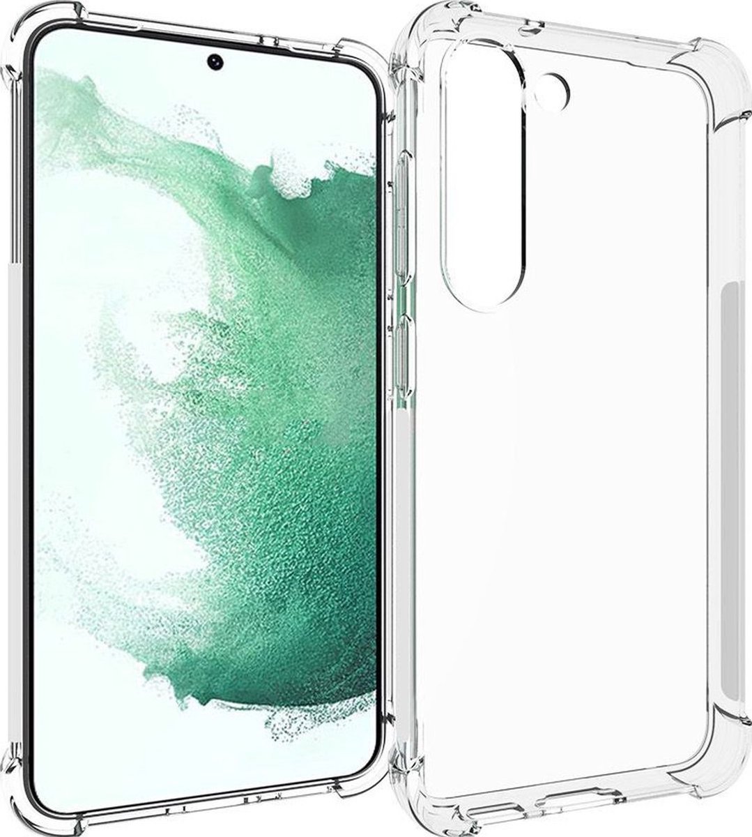 Mobigear Doorzichtig Hoesje geschikt voor Samsung Galaxy S23 Plus Telefoonhoesje Flexibel TPU | Mobigear Cushion Backcover Shockproof | Doorzichtig Telefoonhoesje Galaxy S23 Plus | Schokbestendig Galaxy S23 Plus Telefoonhoesje | Anti Shock Proof -