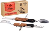 Gentlemen's Hardware Bestek Multi-tool Camping - GEN159UK - Camping Cutlery Tool Wood