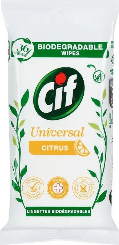 Cif Universal Allesreiniger Doekjes Citrus