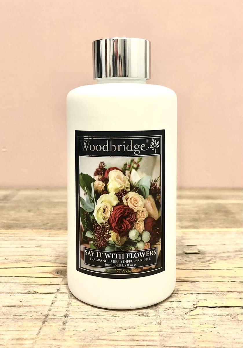 Woodbridge reed diffuser navulling - Say it with flowers - 200ML