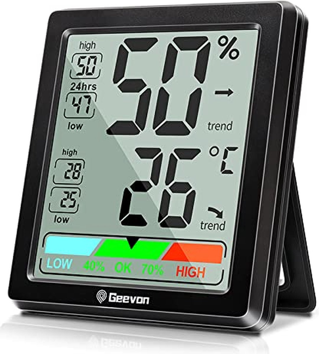 Kamerthermometer - Digitale Thermometer – Vochtigheidsmeter - Binnenthermometer