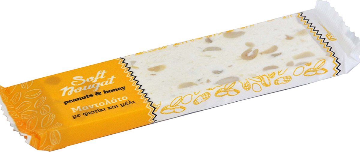 Melissokomiki Soft Nougat with Peanut and Honey 60g – De onweerstaanbare traktatie die elke zoetekauw verdient