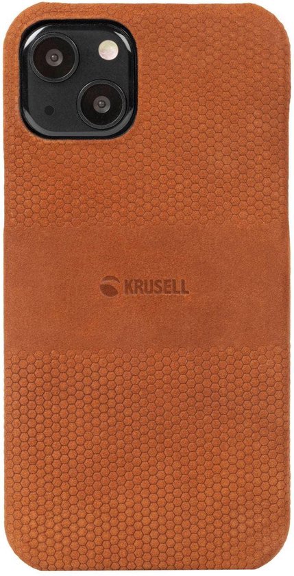 Krusell Leather Cover Apple iPhone 13 - cognac | bol.com