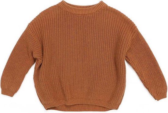 Uwaiah oversize knit sweater -Sugar Brown - Trui voor kinderen