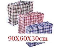 Waszak JUMBO 90X60X30 met rits set van 2 - boodschappentas - reistas - BIG shopper -Waszak
