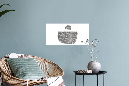 Muurstickers - Sticker Folie - Minimalisme - Abstract - Design - 40x20 cm - Plakfolie - Muurstickers Kinderkamer - Zelfklevend Behang - Zelfklevend behangpapier - Stickerfolie