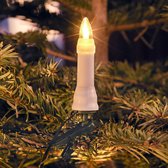 Kaarsverlichting buiten - LED kaarsen kerstboom - 16 kaarsen - 2700K Warm wit - 12 meter - IP44