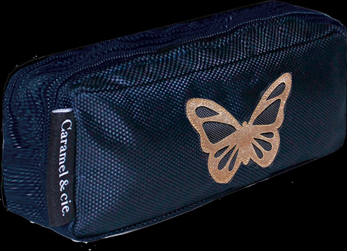 Trousse Papillon bleu marine Caramel et Cie bol
