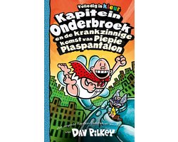 Omslag van Kapitein Onderbroek 9 - Kapitein Onderbroek en de krankzinnige komst van Piepie Plaspantalon