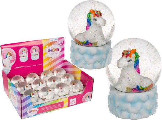 Glitterbal Unicorn - Glitterbol - Sneeuwbol - Sneeuwbollen - Eenhoorn - Glitter Globe - OOTB