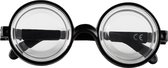 Boland - Partybril Nerd Zwart - Volwassenen - Grappig en Fout - Grappig - Fout