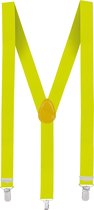 Boland - Bretels Basic neon geel Geel,Neon - Volwassenen - Unisex - Student -