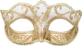 Boland - Oogmasker Venice felina goud Goud - Volwassenen - Showgirl - Glamour - Carnaval accessoire - Venetiaans masker