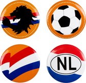 Boland - 4 Buttons Nederland - Volwassenen - Unisex - - Landen