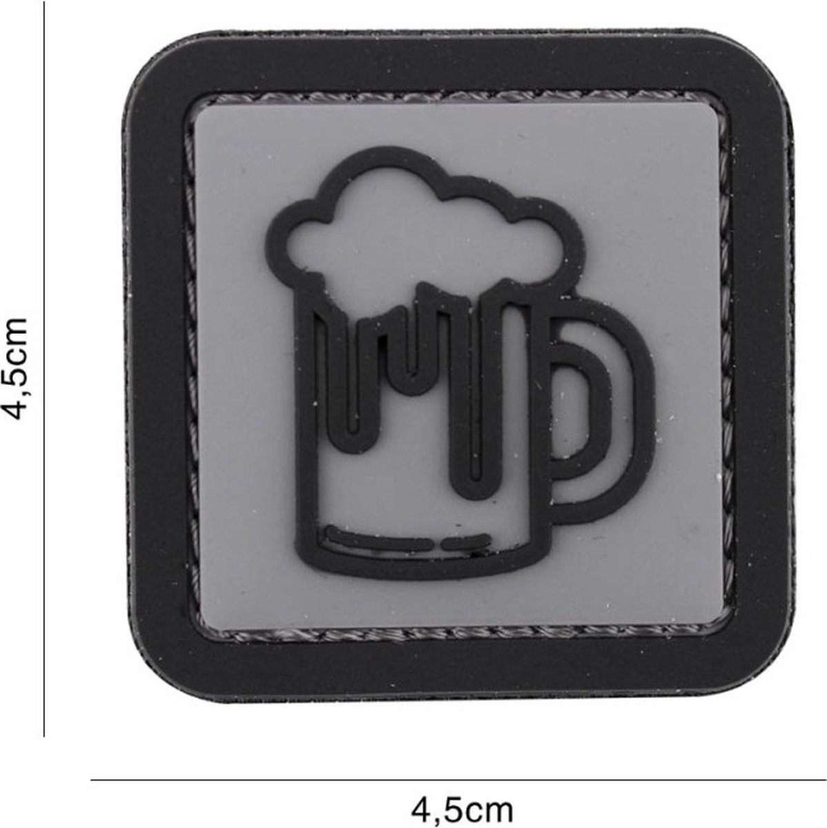 Embleem 3D PVC Bier Grijs