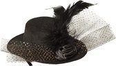 Boland - Haaraccessoire Nicolette zwart Zwart - Haarclip - Volwassenen - Glitter and Glamour - Glitter and Glamour