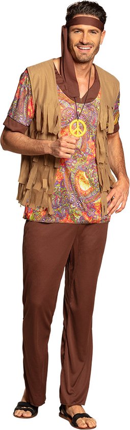 Boland - Kostuum Willow man (50/52) - Volwassenen - Hippie - 60's & 70's - Hippie & Flower Power