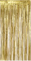 Boland - Foliegordijn metallic goud Goud - Geen thema - NYE - Oudjaarsavond - Deurgordijn