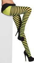 Boland - Panty Striped Neon - Volwassenen - Vrouwen - Heks