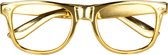Boland - Partybril goud Goud - Volwassenen - Geen verkleedthema -