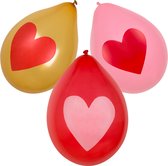 Boland - 6 Latex ballonnen Liefde - Multi - Knoopballon