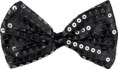 Boland - Vlinderstrik Spangles zwart Zwart - Volwassenen - Mannen - - Glitter and Glamour