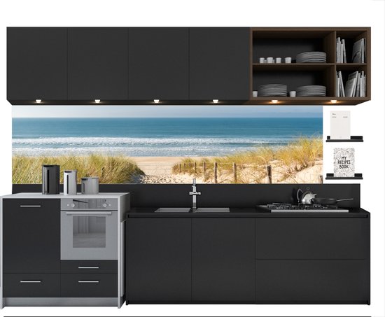 Zelfklevende keuken achterwand ZILVEREN GOLF 350 x 60 cm | Zelfklevende spatwand keukenfolie | Waterbestendige folie voor de keuken | PREMIUM KWALITEIT | Gemaakt in de EU