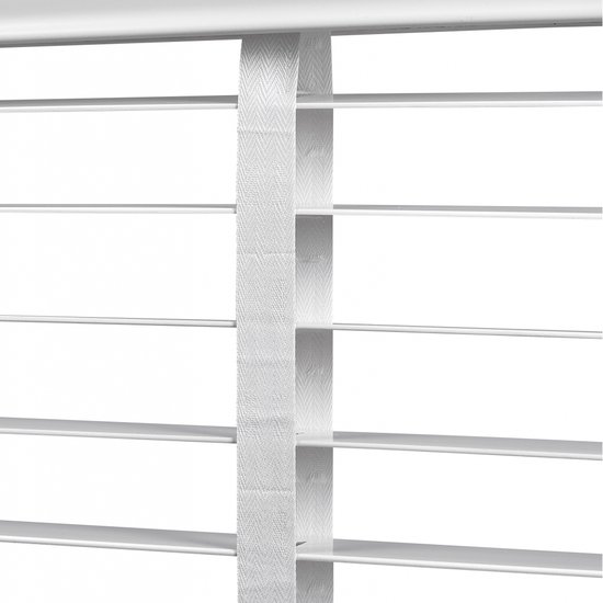 Jaloezie Hout Wit 60 x 180 cm (Breedte x Hoogte) Lamelbreedte 5 cm