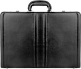 Dermata Business Leather Attaché 1205 Black - Expandable