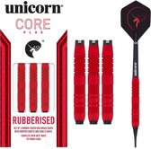 Unicorn Core Plus Rubberised Red Soft Tip - Dartpijlen - 18 Gram