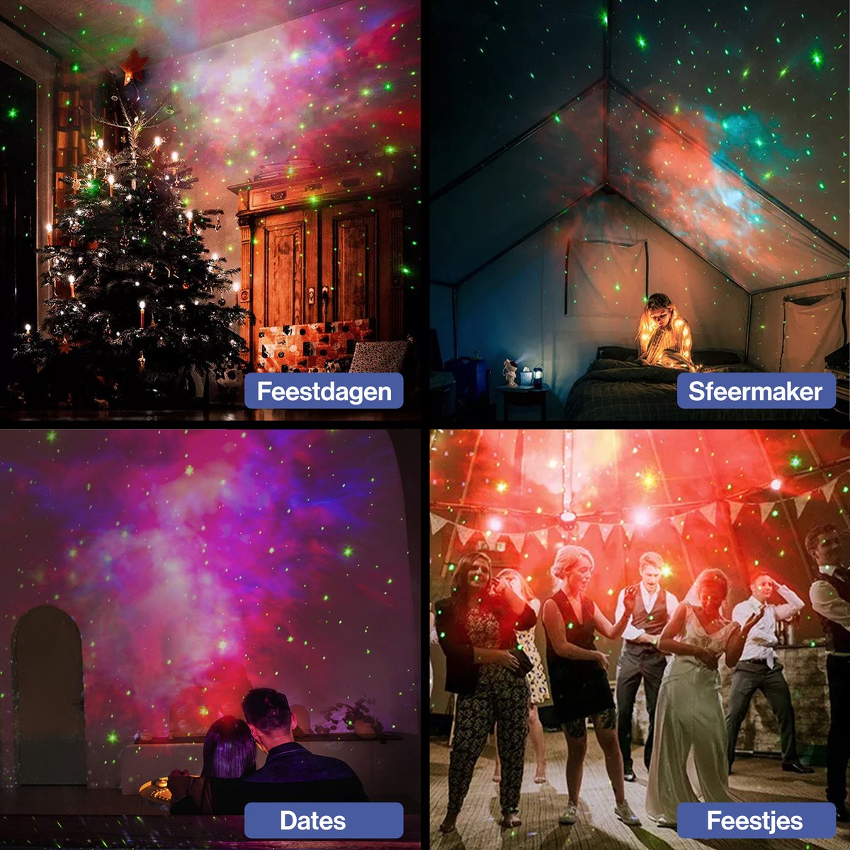 Vivid Green Astronaut sterren projector - Galaxy - Sterrenhemel projector – foto 5