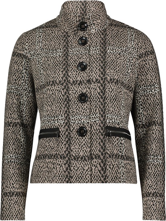 Blazer Court Betty Barclay Femme Taille 38 – Noir – Style Affaires – Polyester/Laine