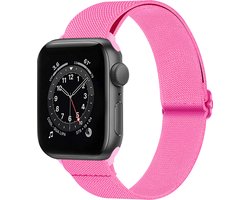 foto van Nylon bandje voor Apple Watch 38/40/41mm - Roze (mijn Apple Watch is 40mm)
