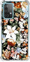 Case geschikt voor Samsung Galaxy A52 4G/5G Dark Flowers