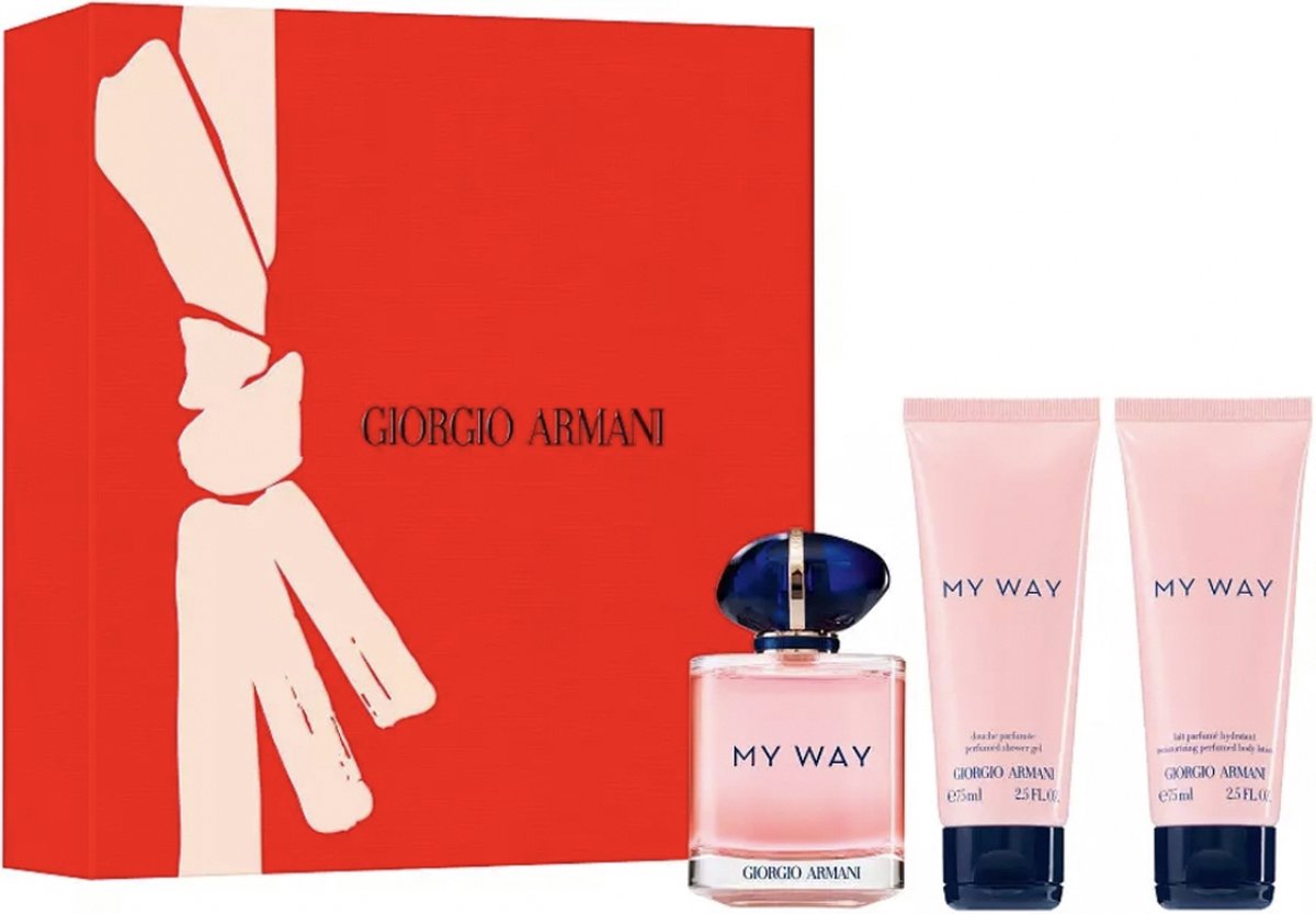 Giorgio Armani - My Way Giftset 90ml Eau de parfum + Body lotion 75 ml + Douchegel 75 ml - giftset - geschenkset - kerst - cadeau