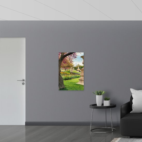 WallClassics - Panneau en mousse PVC - Jardin Du Luxembourg - Photo 60x90 cm sur panneau en mousse PVC