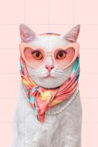 IXXI Fashion Cat - Wanddecoratie - Abstract - 80 x 120 cm