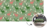 Kerst Tafelkleed - Kerstmis Decoratie - Tafellaken - Patronen - Christmas - Rendier - 260x130 cm - Kerstmis Versiering
