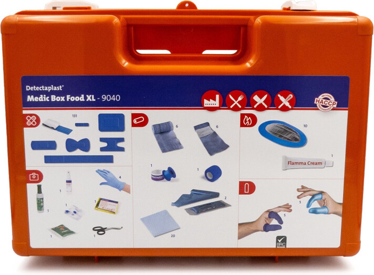 Detectaplast Medic Box Food - EHBO koffer - BHV koffer - XL Verbandkoffer