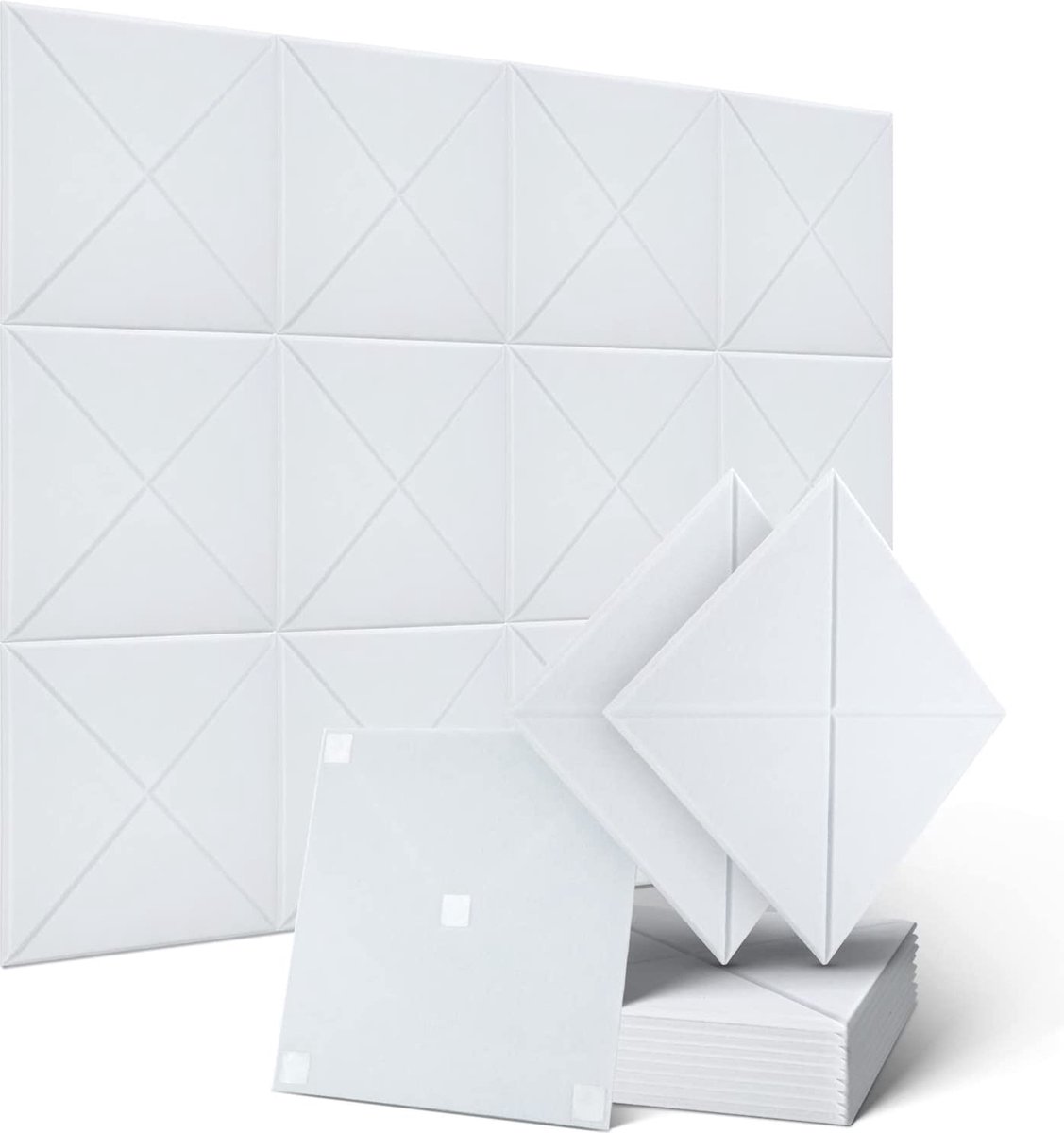 Source Panneau de mousse acoustique en polyester blanc hexagone